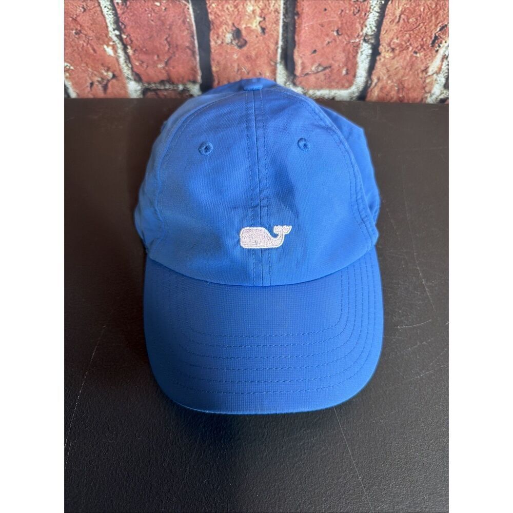 Vineyard Vines Hat Baseball Cap Blue Strap Performance Preppy Pink Whale